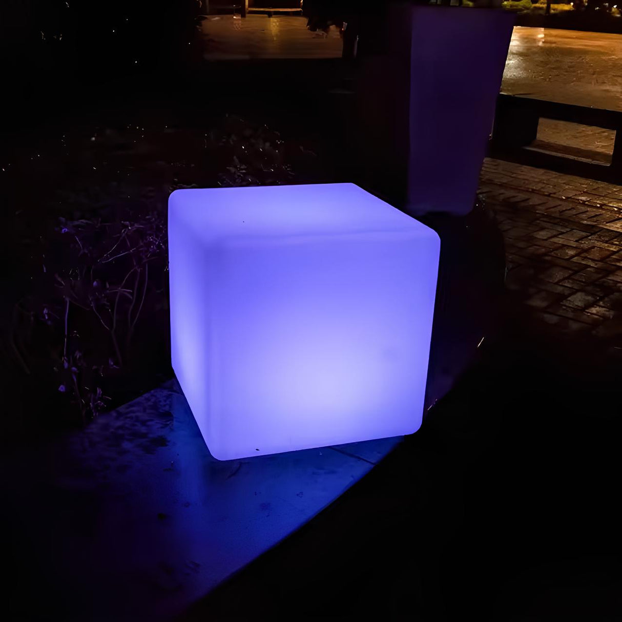 CubeLume Kubische Gartenleuchte | LED Außenbeleuchtung | Solarbetrieben | Stilvolles Design