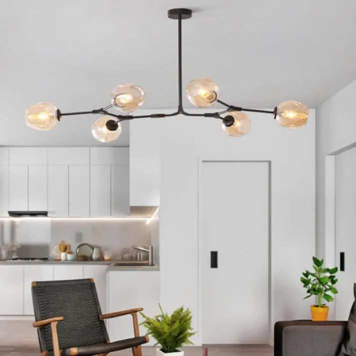 BubbleSphere Sputnik Kronleuchter mit Glaskugeln | Modernes Design | Luxuriöse Beleuchtung für Wohn- & Esszimmer