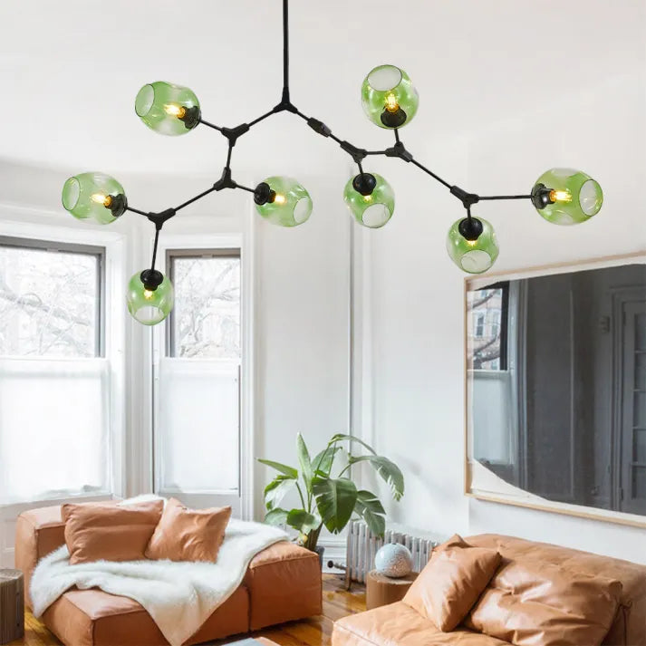 BubbleSphere Sputnik Kronleuchter mit Glaskugeln | Modernes Design | Luxuriöse Beleuchtung für Wohn- & Esszimmer