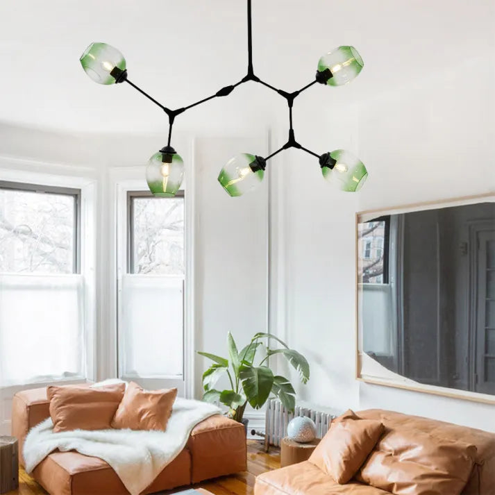 BubbleSphere Sputnik Kronleuchter mit Glaskugeln | Modernes Design | Luxuriöse Beleuchtung für Wohn- & Esszimmer