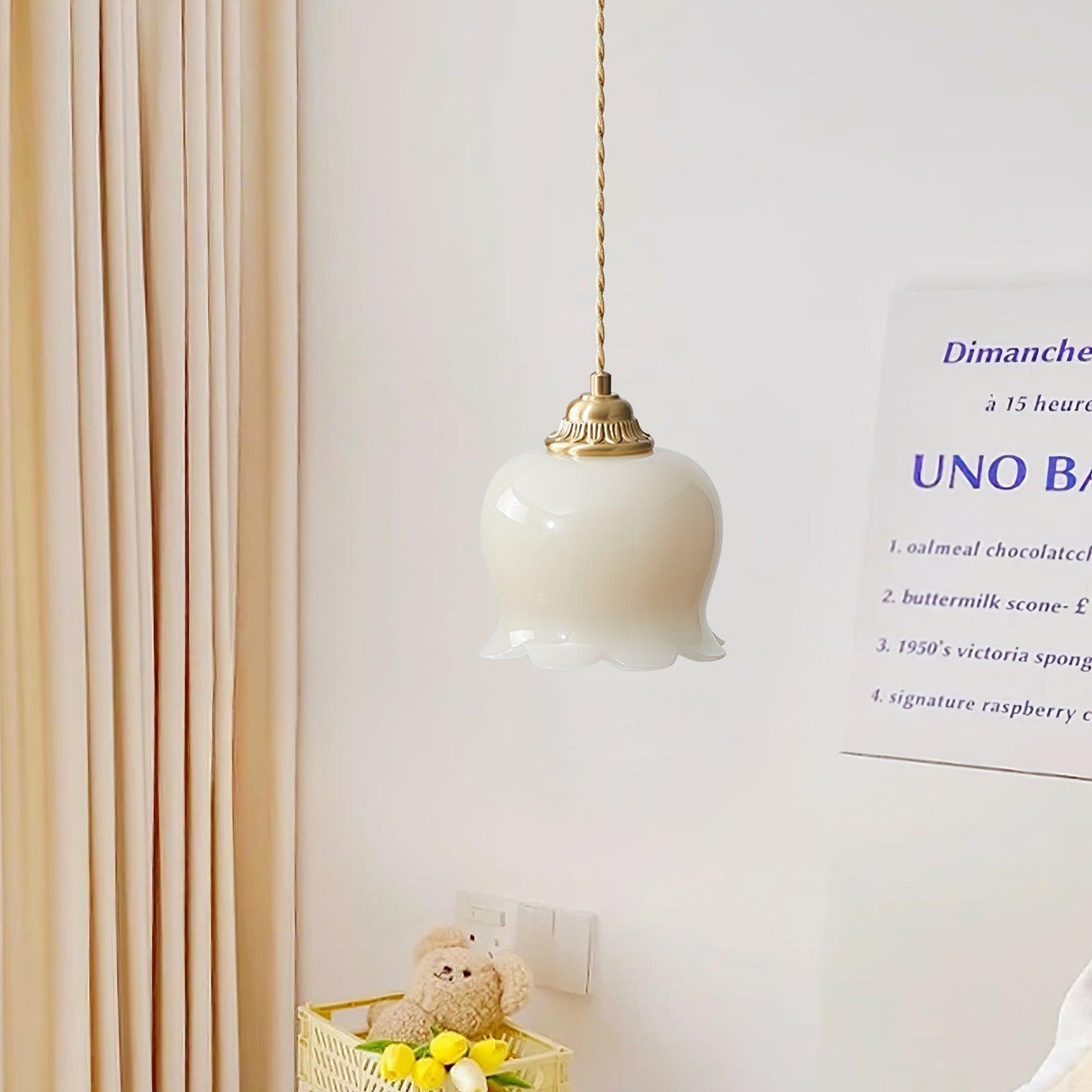 Bloomelia Talblume Pendelleuchte | Blütenförmiges Design | Elegante Beleuchtung für Zuhause