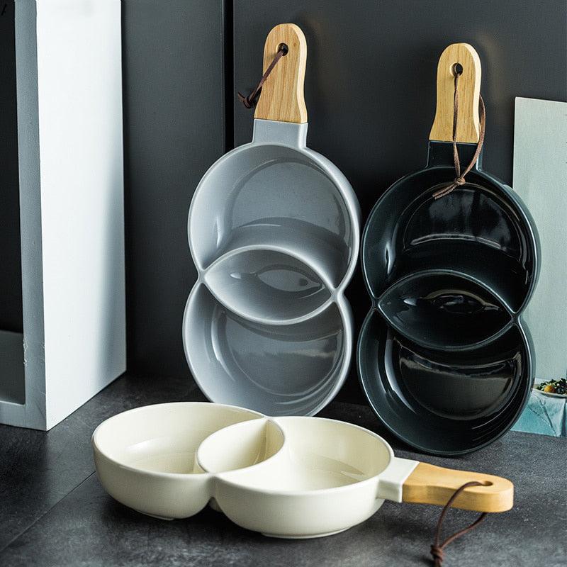 CeramiVenn Keramik-Snackplatte | Modernes Design | Perfekt für Snacks, Desserts & Fingerfood | In Stilvollen Farben erhältlich