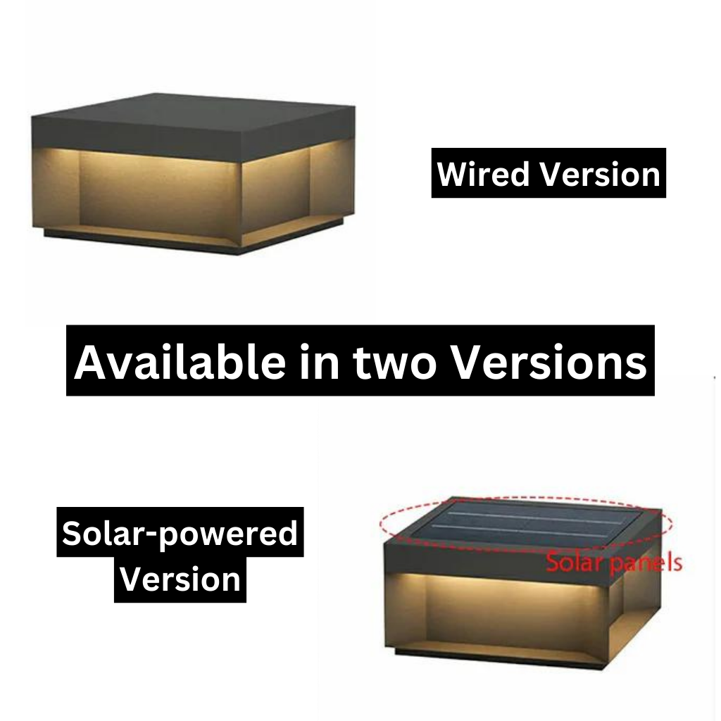 SolaraPost Solar Außenpfostenleuchte | LED Gartenbeleuchtung | Energieeffizient | Wasserdicht | Dekorative Außenbeleuchtung für Garten & Terrasse