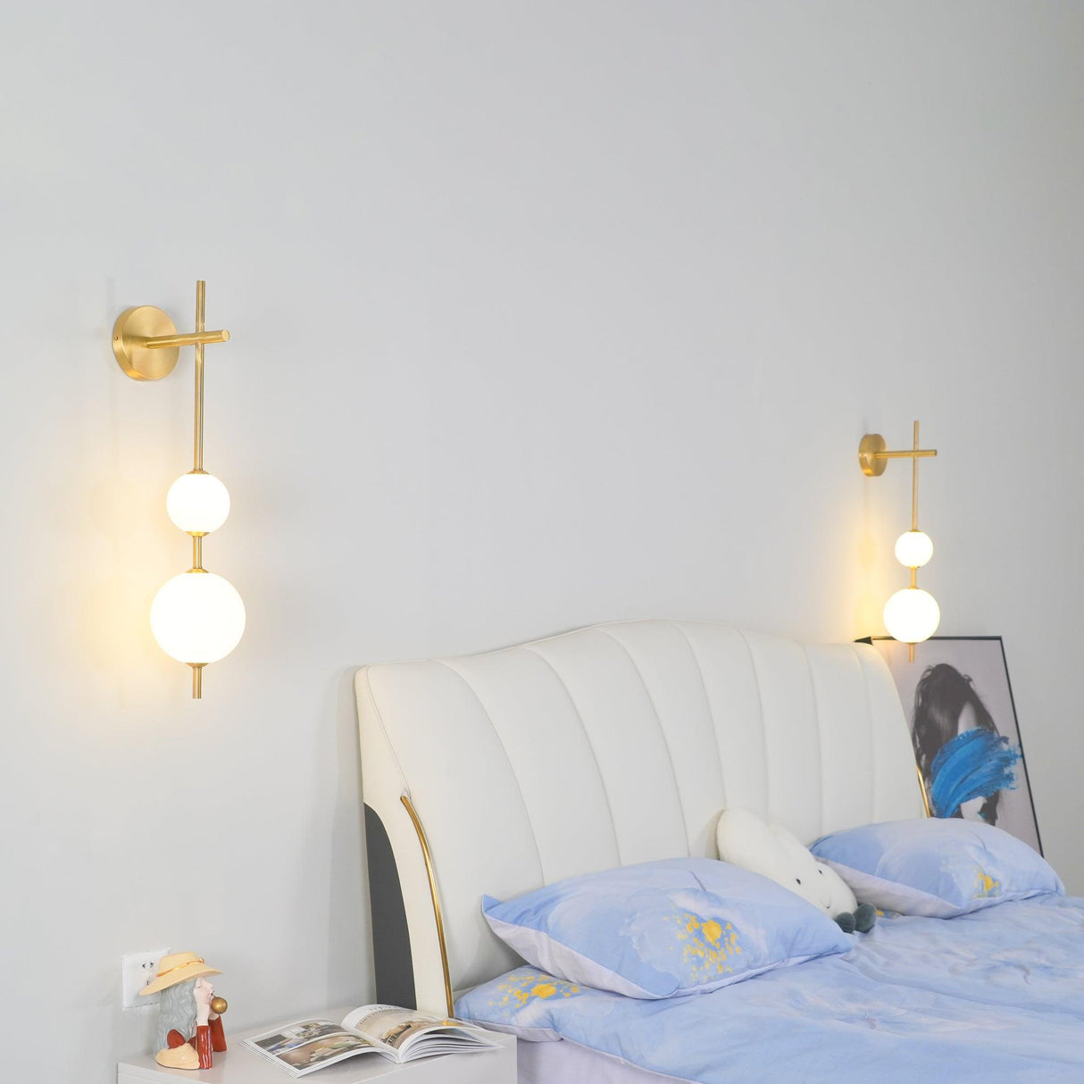 NovaLucent Vertikale Globe Wandleuchte | Stilvolle Beleuchtung | Wohn- & Schlafzimmer-Dekoration