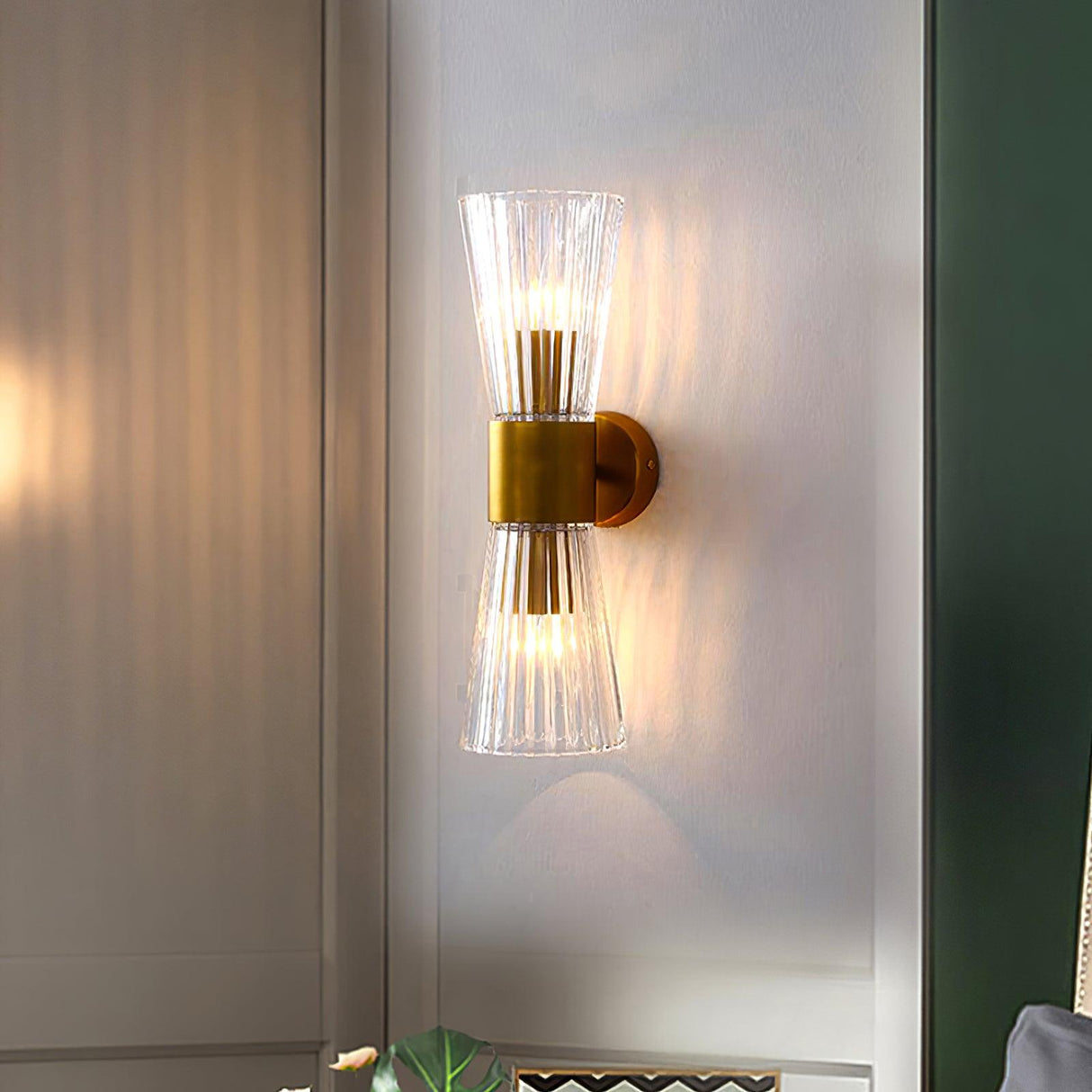 Aureon Gold Wandleuchte | Modernes Design | Elegante LED Wandlampe | Dekorative Beleuchtung