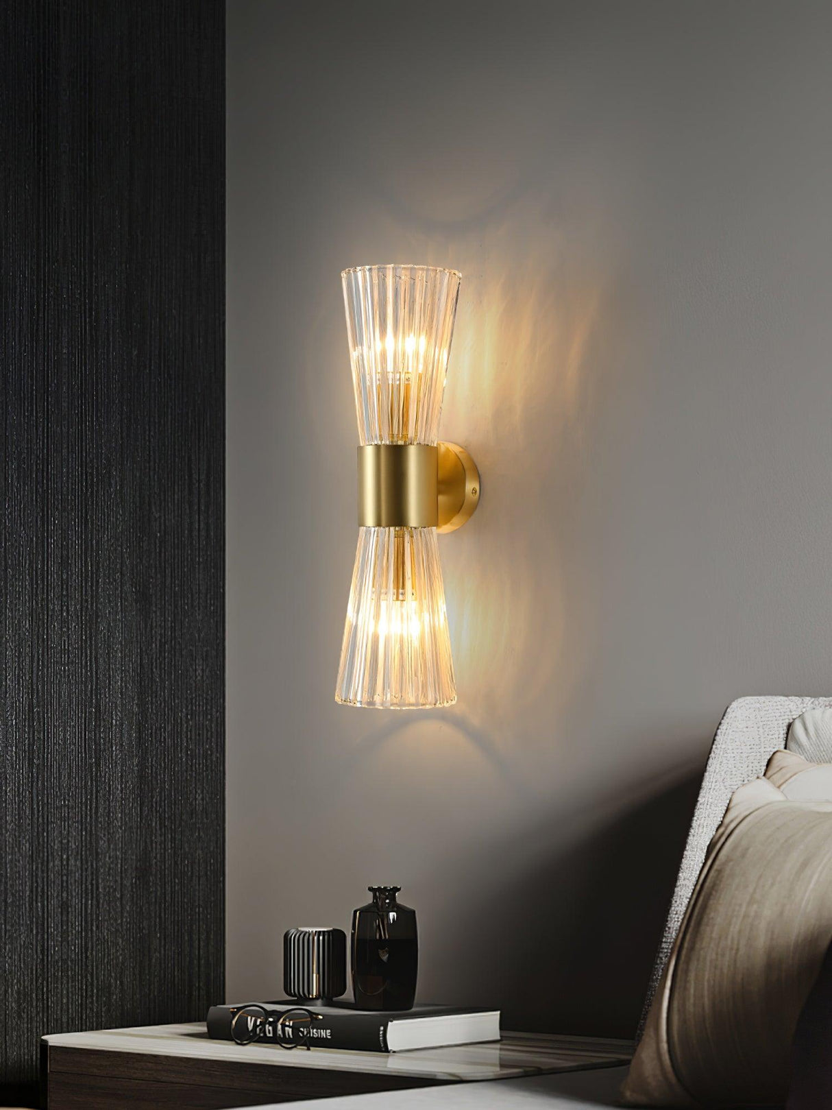 Aureon Gold Wandleuchte | Modernes Design | Elegante LED Wandlampe | Dekorative Beleuchtung