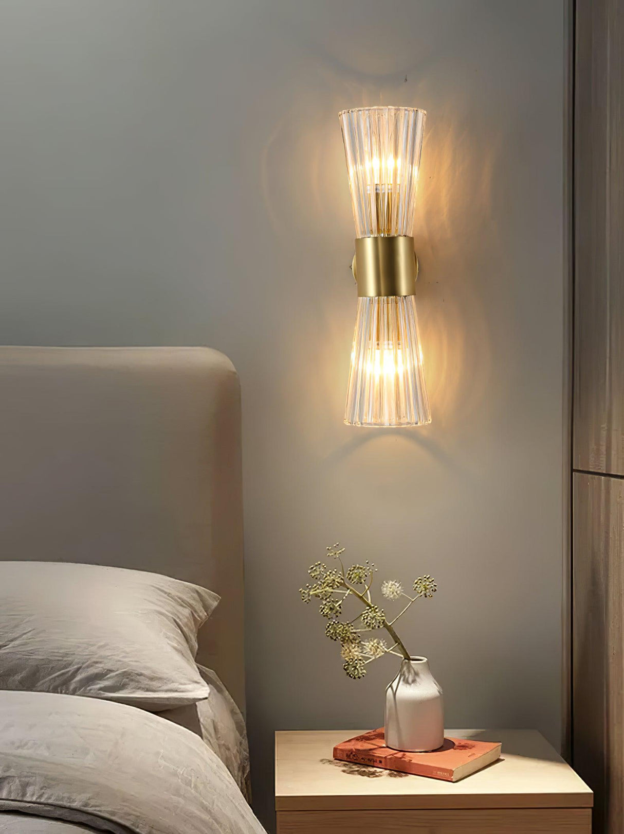 Aureon Gold Wandleuchte | Modernes Design | Elegante LED Wandlampe | Dekorative Beleuchtung