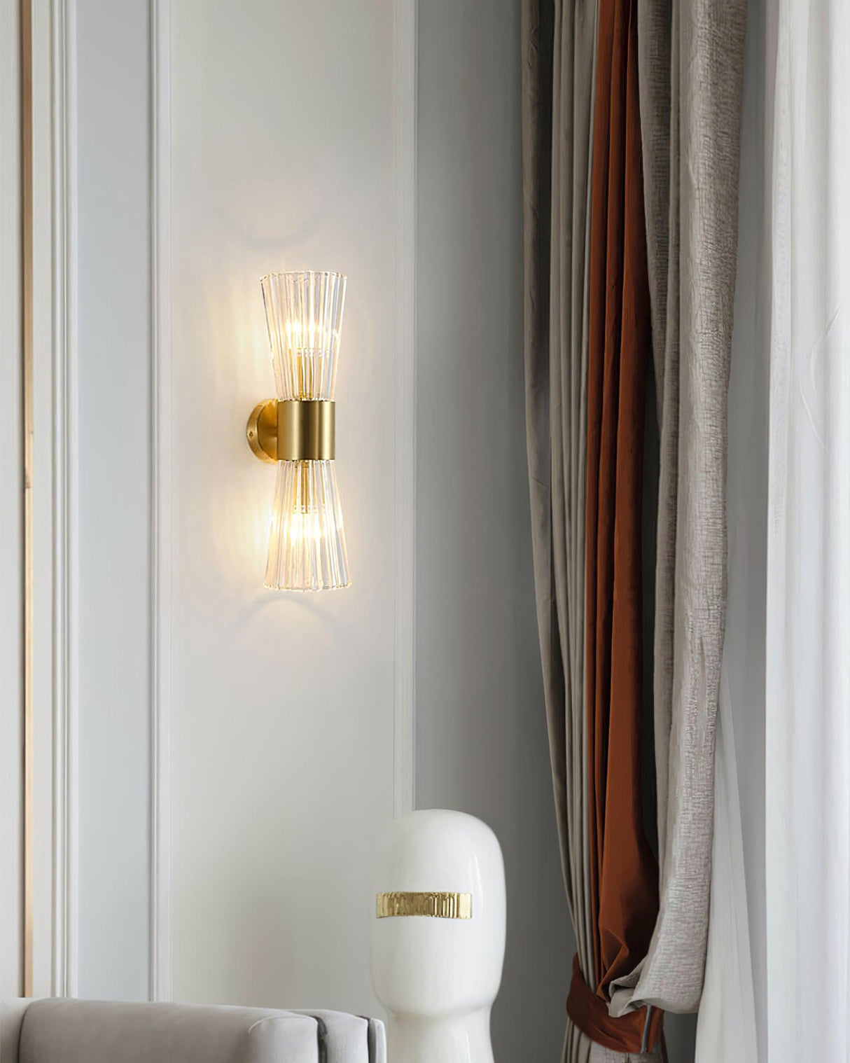 Aureon Gold Wandleuchte | Modernes Design | Elegante LED Wandlampe | Dekorative Beleuchtung