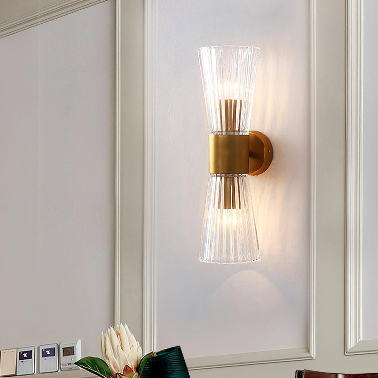 Aureon Gold Wandleuchte | Modernes Design | Elegante LED Wandlampe | Dekorative Beleuchtung