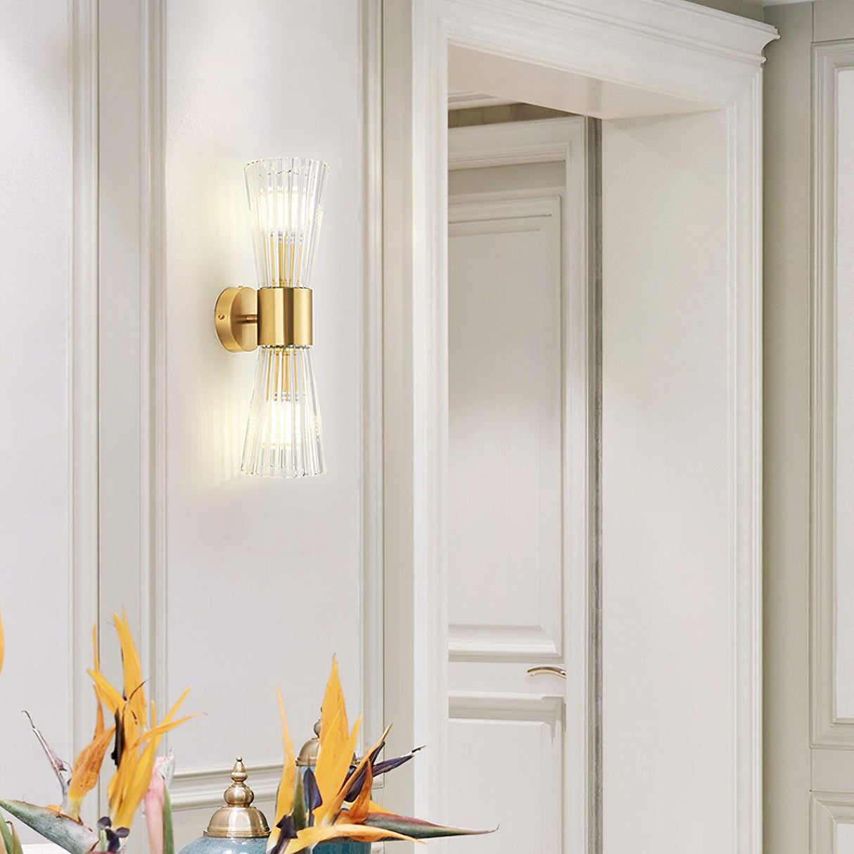 Aureon Gold Wandleuchte | Modernes Design | Elegante LED Wandlampe | Dekorative Beleuchtung