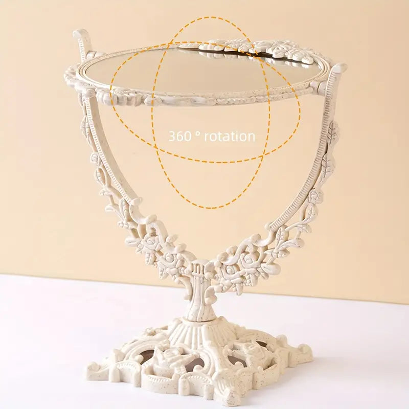 EternaMirror Vintage Schminkspiegel | Zeitloses Design | Eleganter Standspiegel für Ihr Zuhause