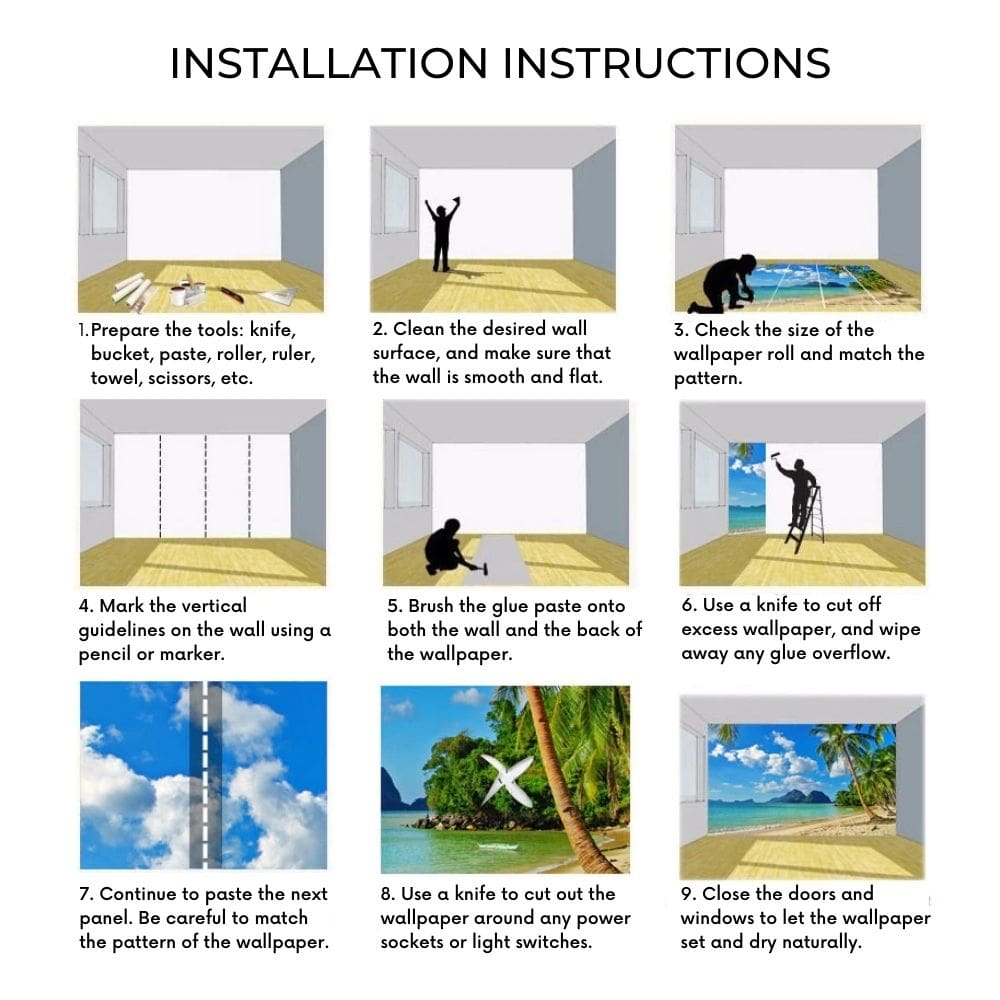 GardenMuse Wandaufkleber Kunst | Garten-Dekoration | Wetterfest & Wiederverwendbar | Einfach Anzubringen