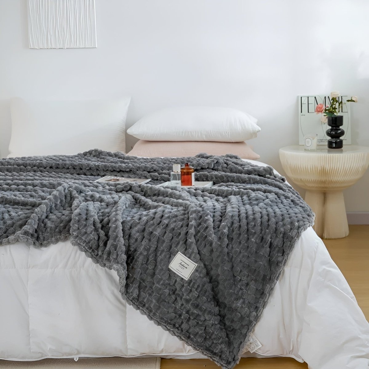 SnuggleBloom Flauschige Fleece-Decke | Weich & Warm | Perfekt für Kalte Tage | Kuscheldecke für Zuhause