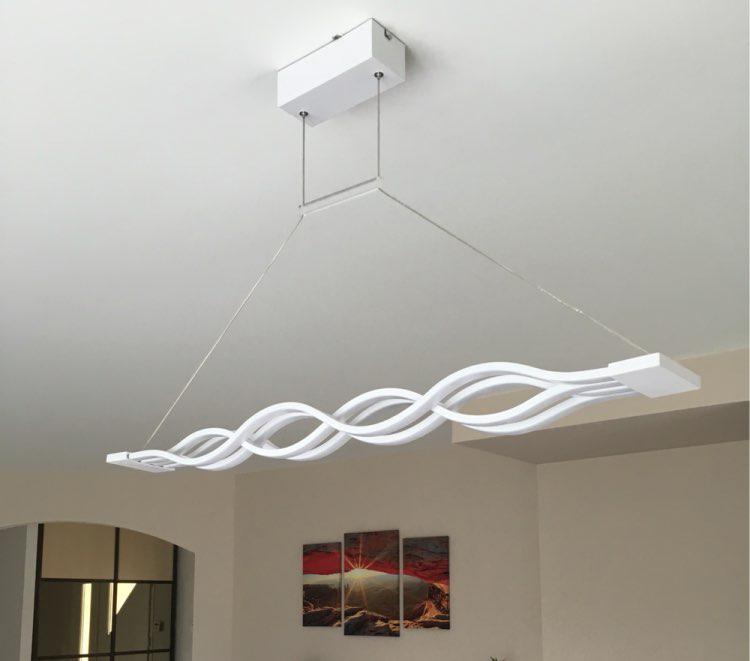 WaveLuxe LED Kronleuchter | Modernes Wellen-Design | Dimmbares Licht | Elegante Beleuchtung für Wohnzimmer & Esszimmer