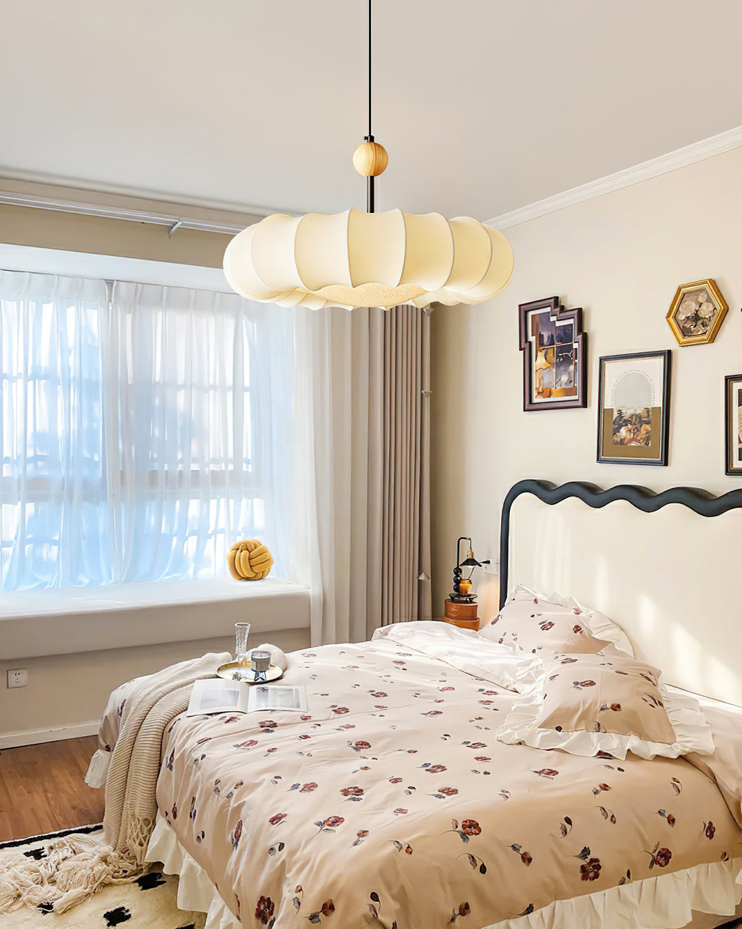 EtherealGlow Winnie Veil Pendelleuchte | Modernes Design | Stimmungsvolle Beleuchtung | Perfekt für Wohnzimmer