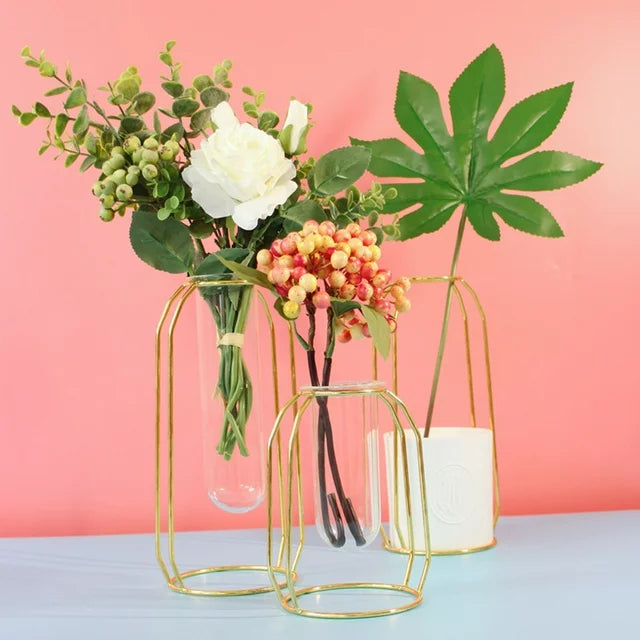 FloraHaven Propagation Vase | Nordic Design Blumenhalter | Glas Test Tube Pflanzgefäß | Deko für Zuhause