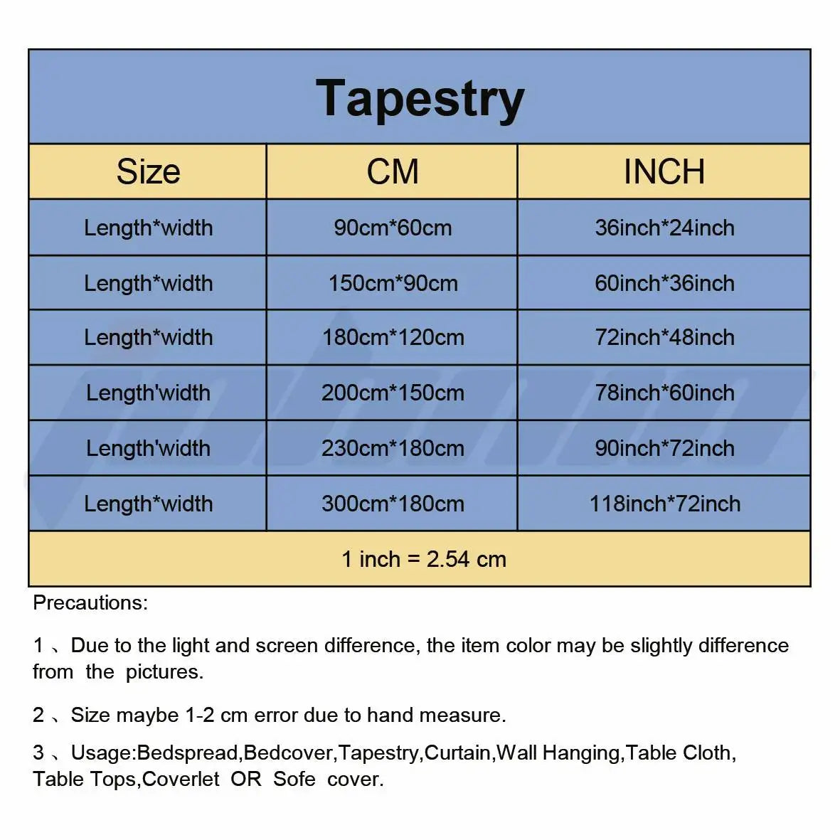 InspiraTapes Wandteppich Poster | Ästhetische Wanddekoration | Schlafzimmer & Wohnbereich