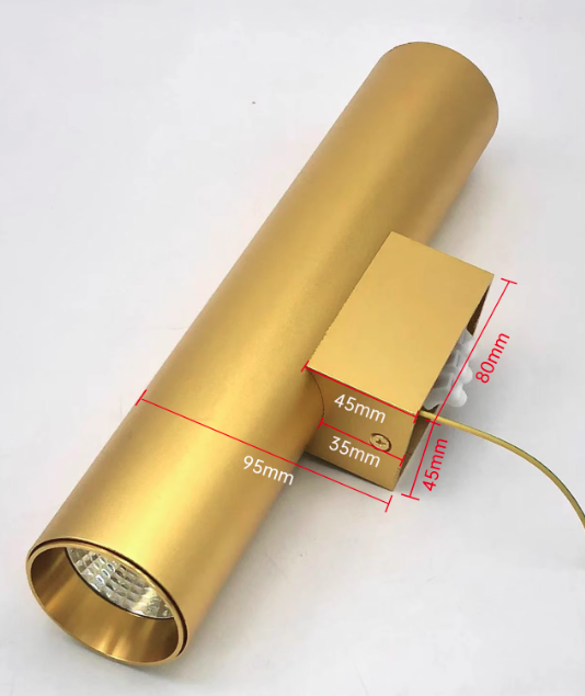 LightVibe Aluminium Wandleuchte Zylinder | 2-flammig | Modernes Design | Innen & Außen