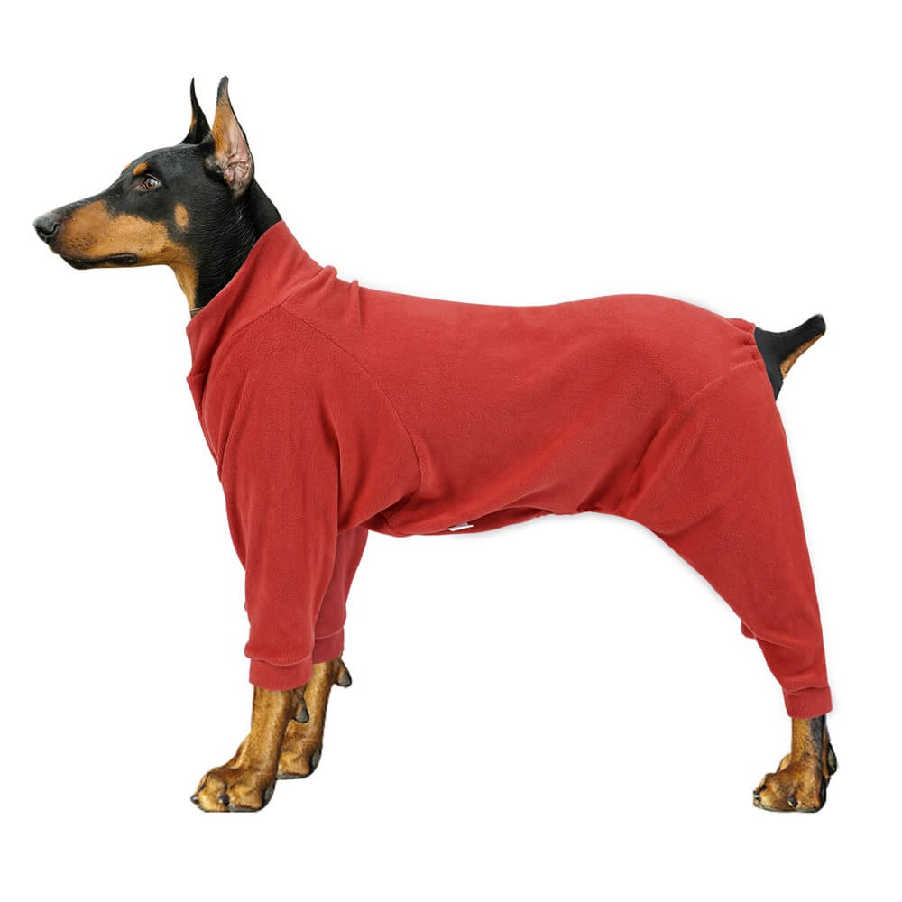 SnugTail Fleece Hundepyjamas | Kuschelige Schlafbekleidung | Für Große Hunde | Komfortabel und Warm
