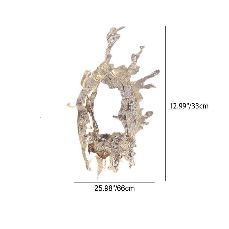 Splashora Wandleuchte | Modernes Wasserspritz-Design | Edelstahl & Acryl | LED & Dimmbar