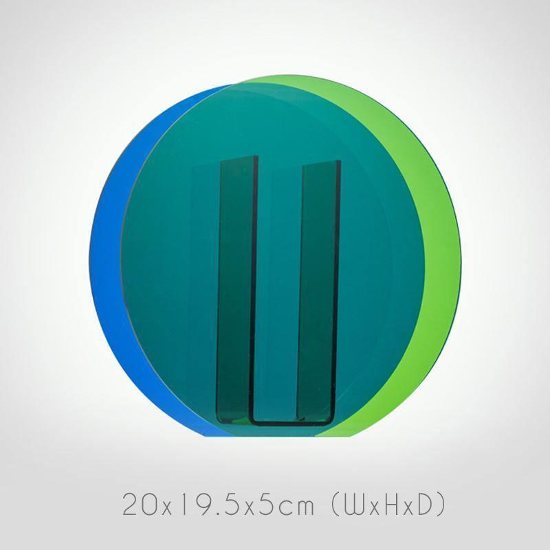 VividVase Bunte Acrylvase mit Geometrischem Design | Stilvolle Blumenvase | Modern & Zeitlos