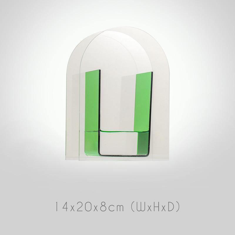 VividVase Bunte Acrylvase mit Geometrischem Design | Stilvolle Blumenvase | Modern & Zeitlos