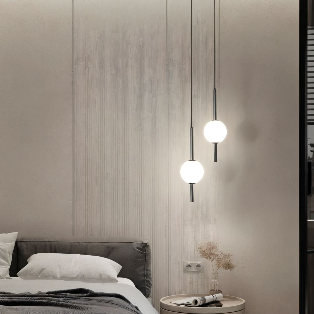 GlissAura LED Pendelleuchte | Modernes Design aus Metall & Glas | Dimmbare Hängelampe für Esszimmer & Wohnzimmer