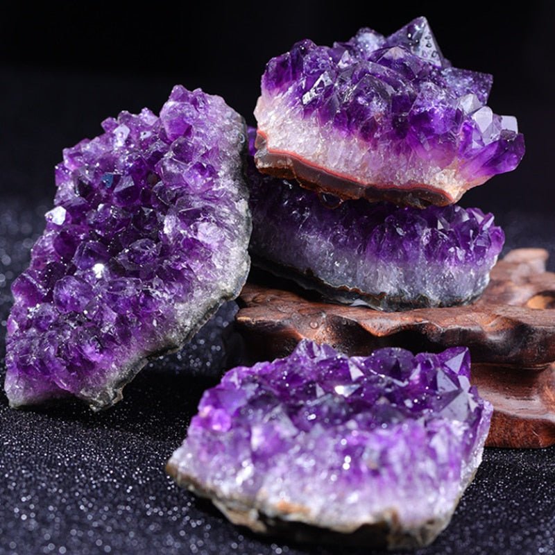 AetherStone Amethyst Edelstein | Natürlicher Kristall | Positive Energie | Perfekte Deko