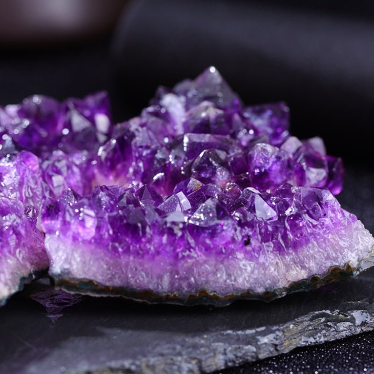 AetherStone Amethyst Edelstein | Natürlicher Kristall | Positive Energie | Perfekte Deko