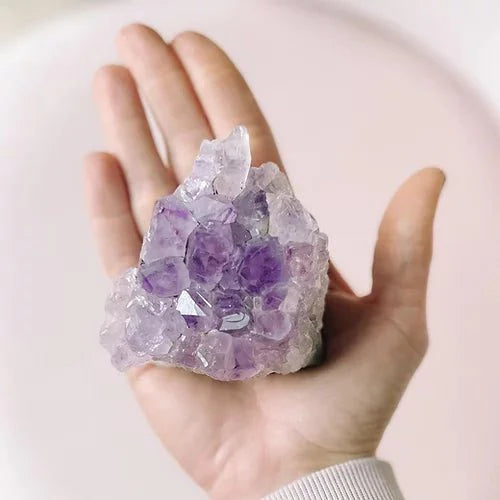 AetherStone Amethyst Edelstein | Natürlicher Kristall | Positive Energie | Perfekte Deko