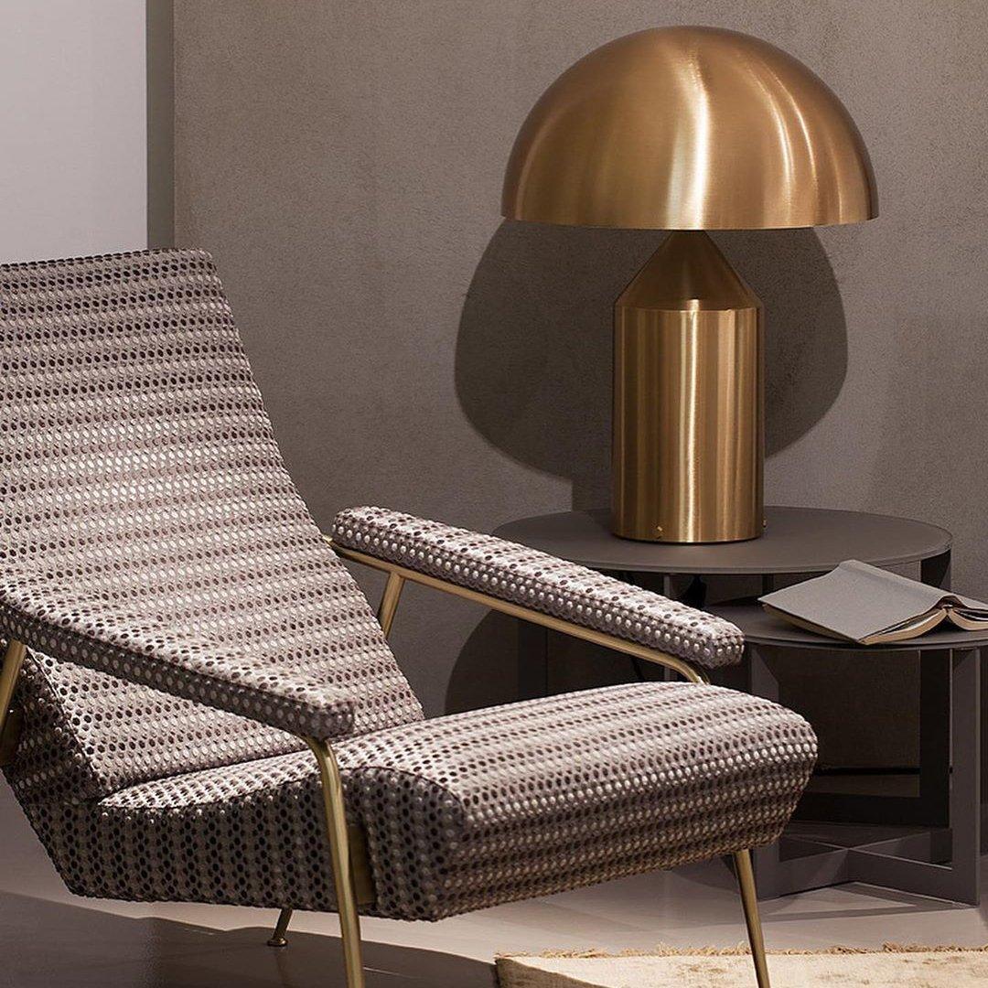 AtolloMetal Elegante Tischlampe aus Metall | Minimalistisches Design | Perfekt für Zuhause & Büro