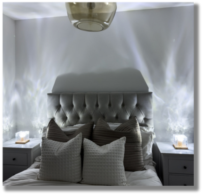 CrystalNova Dynamische LED-Projektionslampe | Kristalleffekte | Stimmungslicht | Dekorative Beleuchtung