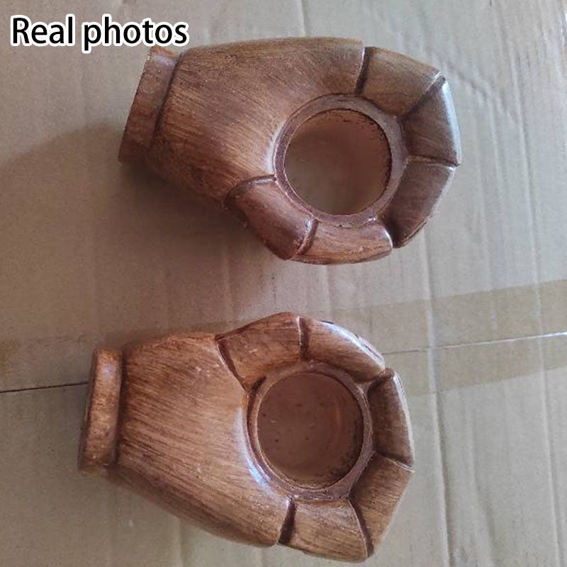 CastForte Vintage Wandlampe mit Harz-Faust-Design | 1 Licht | Einzigartige Beleuchtung für Wohnzimmer & Büro