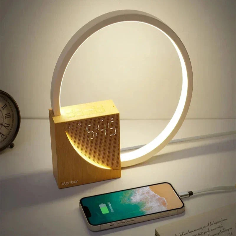 GlowRise Nachtwecker mit Touch-Steuerung | LED Beleuchtung | Dimmbar & Wiederaufladbar | Ideal für Schlafzimmer & Reisen