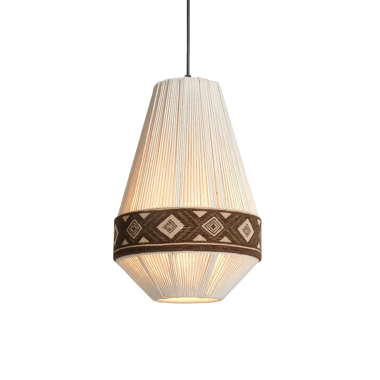 FringeLuxe Bohemian Pendelleuchte | Handgefertigte Quastenlampe | Warmes Ambiente | Stilvolle Beleuchtung
