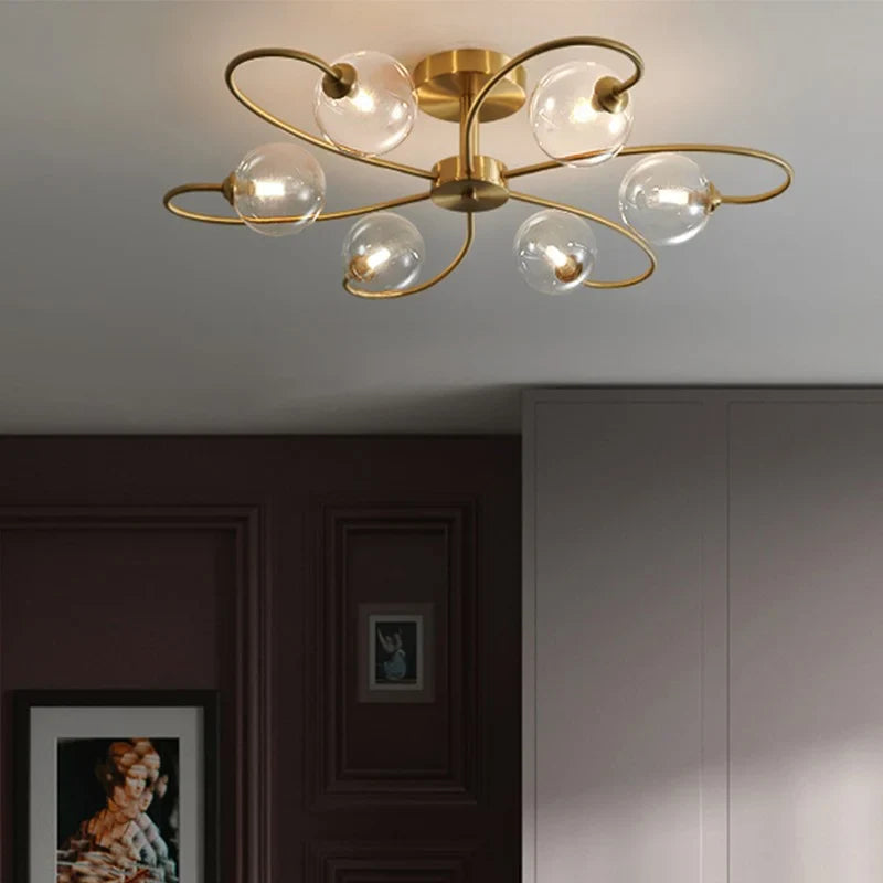 GlowBloom Moderne Deckenleuchte | Elegantes Design | LED-kompatibel | Deko für Zuhause
