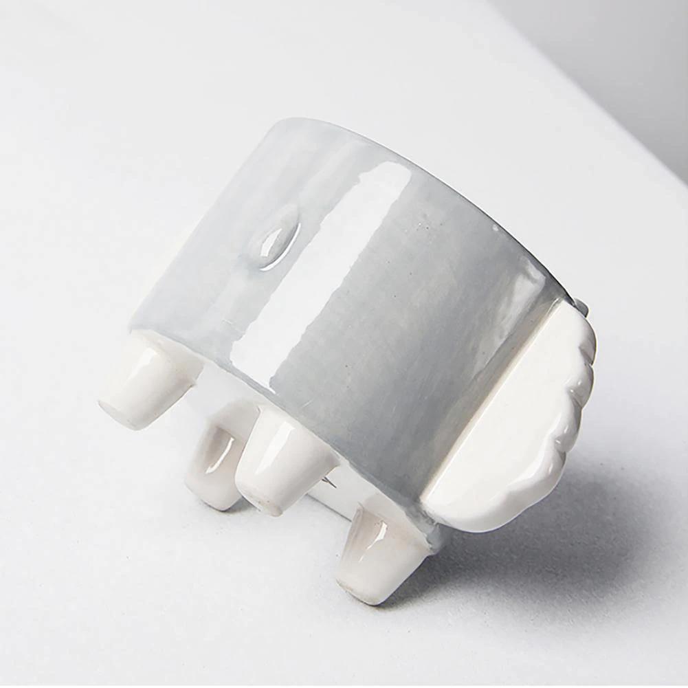 PlanterPets Keramik Tier-Übertopf Set | Quadratische Sukkulententöpfe | Ideal für Innenräume & Dekoration