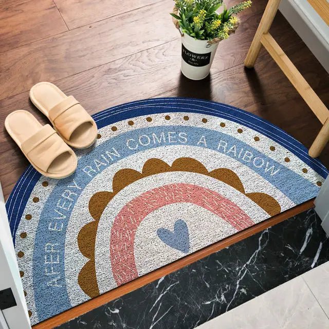 Matopia Regenbogen-Fußmatte | Farbenfrohes Design | Waschbar | Rutschfeste Türmatte
