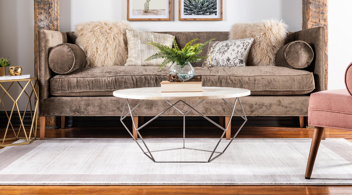 BorderLux - Moderner Teppich mit Randmuster | Zeitloses Design | Weich & Strapazierfähig