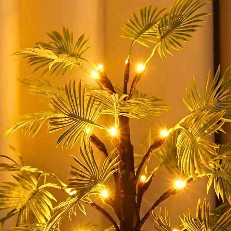 Palmara Weihnachten LED Palmblattlichter | Festliche Beleuchtung | Dekoration für Innen & Außen | Energiesparend