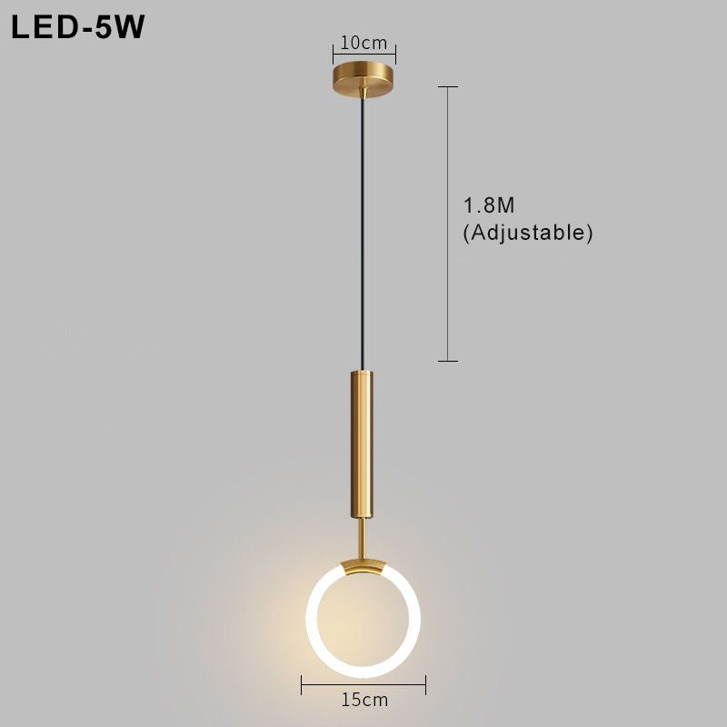 Nordivis Nordic Simple LED Pendelleuchte | Minimalistisches Design | Energieeffiziente Beleuchtung für Zuhause