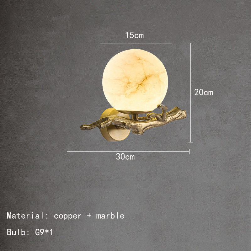 LunaMarmo Marmor-Wandlampe | Kreatives Design | LED Beleuchtung für Stilvolle Innenräume