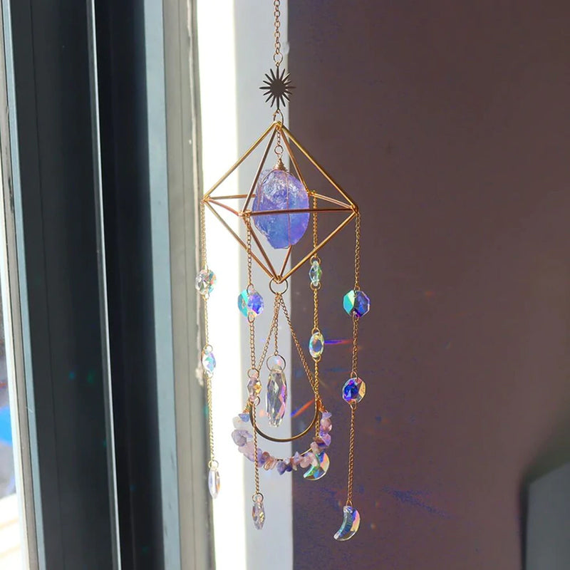 ColorPebble Dekorativer Anhänger | Bunter Kies | Handgefertigte Deko | Ideal für Zuhause & Büro