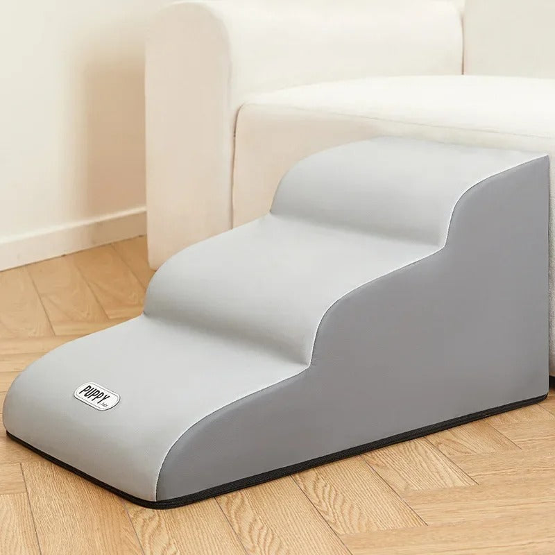 PawEase Haustier-Treppe für Betten | Höhenverstellbar | Stabil | Komfortabler Zugang | Für Hunde und Katzen