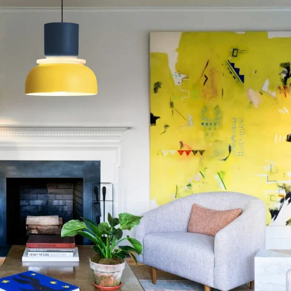 NordicGlow Moderne Pendelleuchte | Skandinavisches Design | Farbige Akzente | Dimmbar | Ideal für Esszimmer & Wohnzimmer