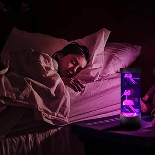 LumaJelly LED Quallenlampe | Farbwechsel Aquarium Tisch-Nachtlicht | Faszinierende Dekoration
