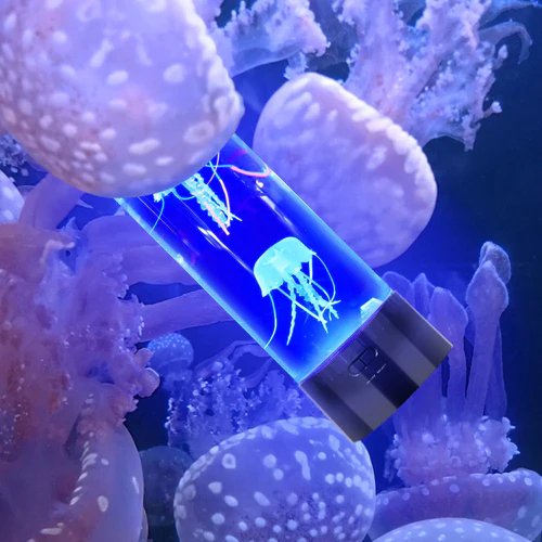 LumaJelly LED Quallenlampe | Farbwechsel Aquarium Tisch-Nachtlicht | Faszinierende Dekoration