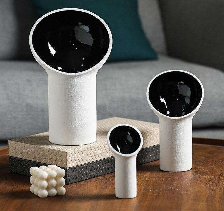 CosmoVase Keramikvasen im Galaxie-Design | Modern & Stilvoll | Perfekt für Blumen & Dekoration