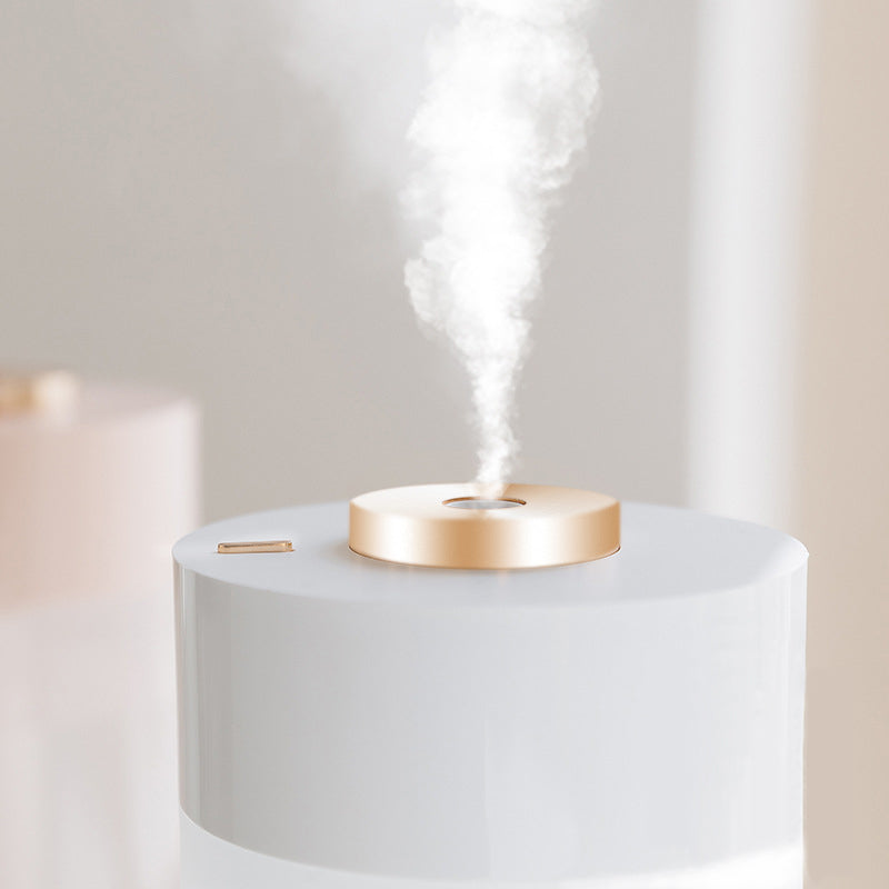 PearlMist Tragbarer Luftbefeuchter & Luftreiniger mit LED-Licht | 350 ml | Stilvolles Perlmutt-Design | Frische Luft für Zuhause & Büro