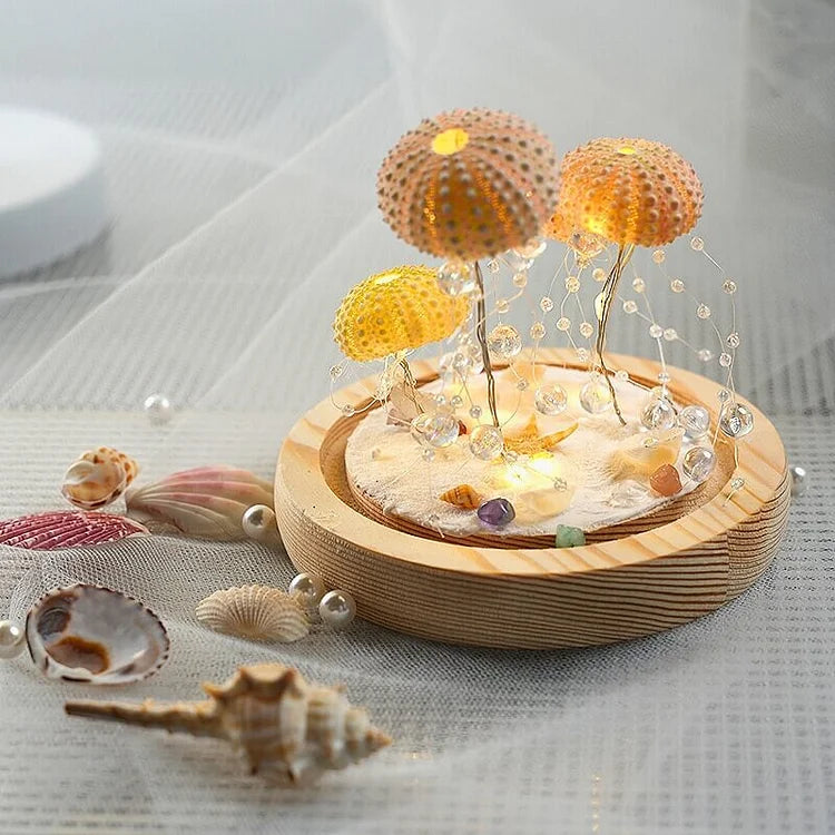 GlowCraft DIY Seeigel-Nachtlicht | Kreatives LED Stimmungslicht | Perfekte Deko für Zuhause